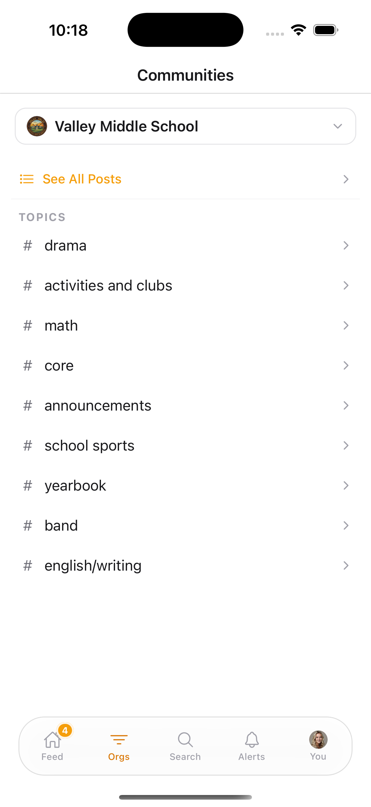 YipYap topics
